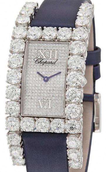 The female fake Chopard Diamond 139284-1000 watches have diamond-paved dials.
